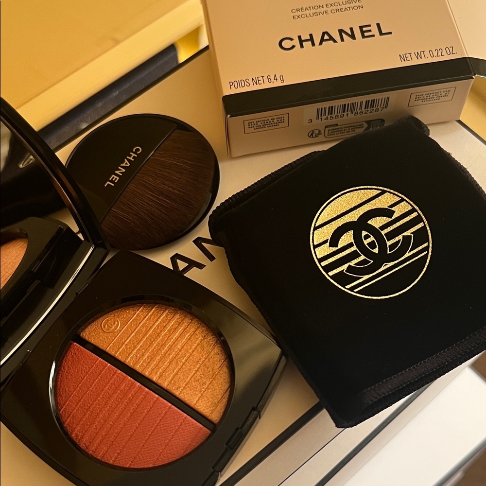 CHANEL Exclusive Blush Duo - Warm Orange and Gold